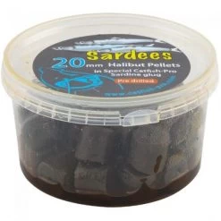 Catfish Pro - Sardees Drilled Pellets In Glug -Fishing Shop catfish pro sardees tub 20mm 1