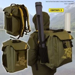 VASS - Dry Ruck Sack - Edition 3 - Khaki 25 VASS - Dry Ruck Sack - Edition 3 - Khaki -Fishing Shop vass dry ruck sack edition 3 khaki 11
